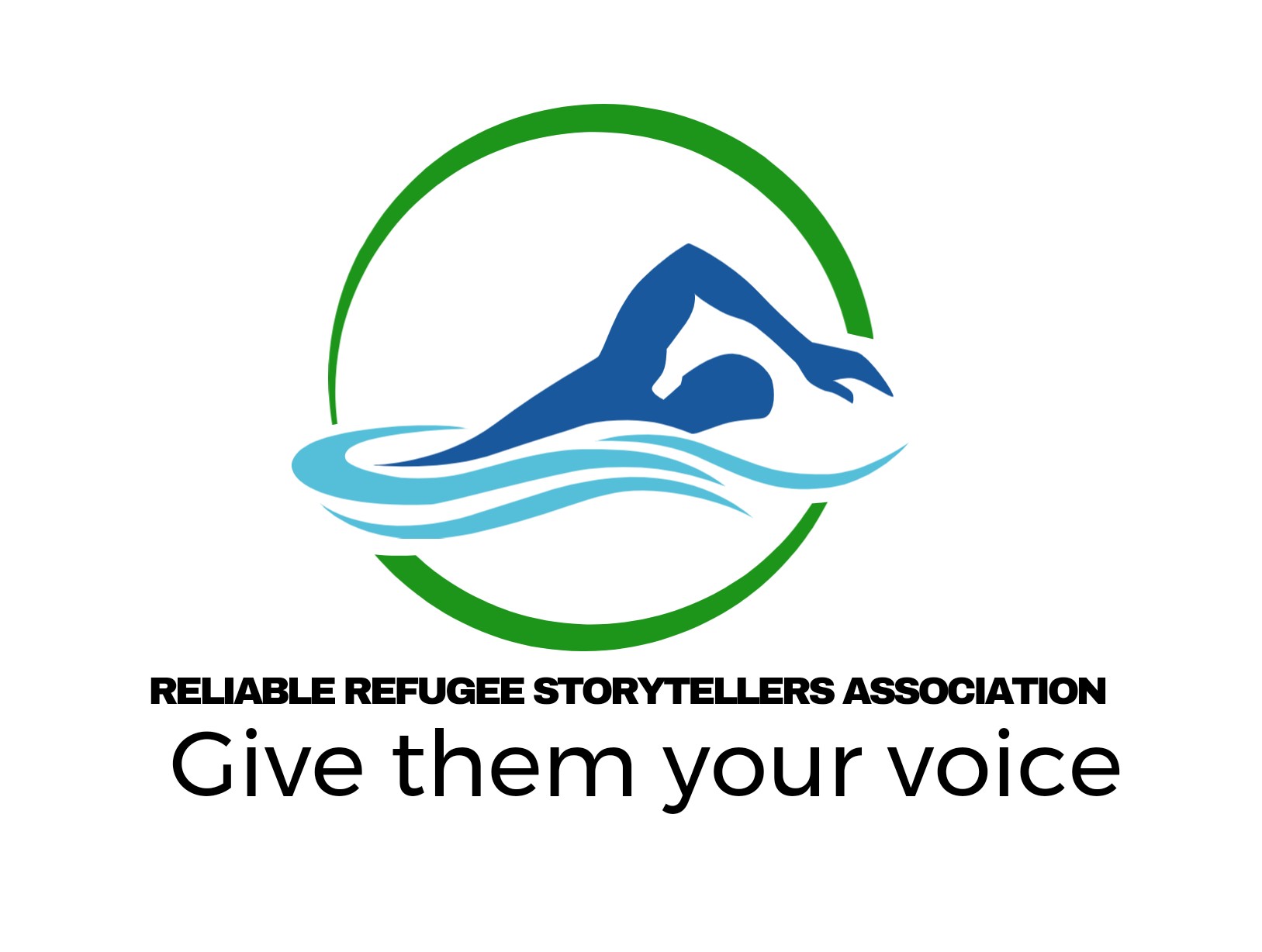 Reliable Refugee Storytellers Association (RRSA) Logo