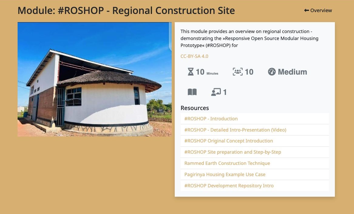 #ROSHOP Regional Construction Site #ASKtraining